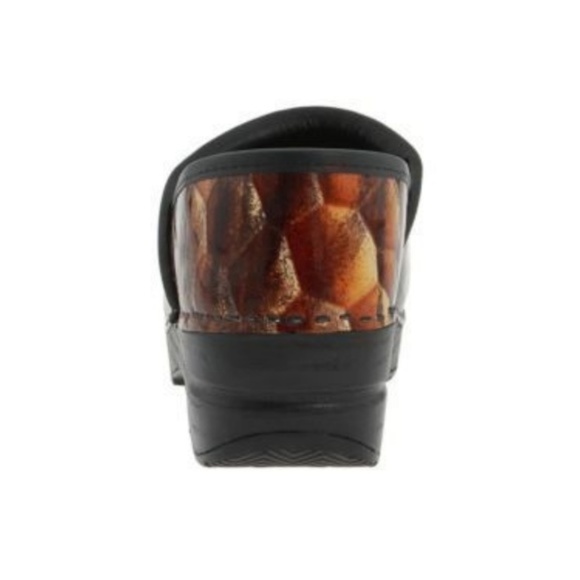 Dansko Size 37 6.5 7 Professional Tiger's Eye Clogs Shoes Animal Print Leather - Picture 3 of 6